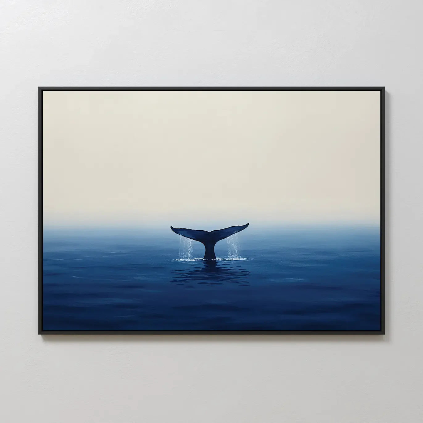 Leviathan's Lullaby – blue botanical canvas wall art print by Aspire Prints