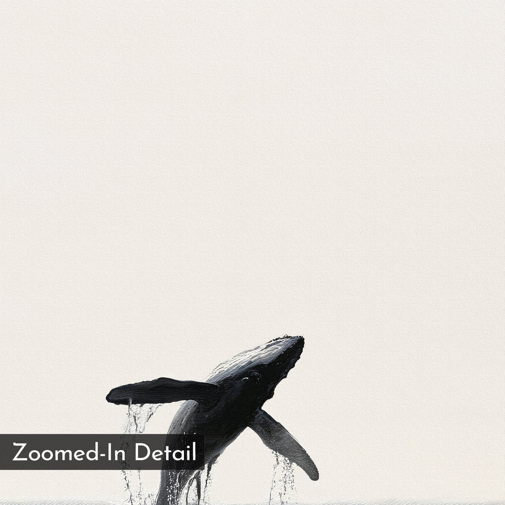 Whisper of the Deep – neutral-toned wildlife canvas wall art print by Aspire Prints