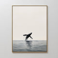 Whisper of the Deep – neutral-toned wildlife canvas wall art print by Aspire Prints