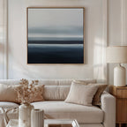 Tide Whisper – blue coastal canvas wall art print by Aspire Prints