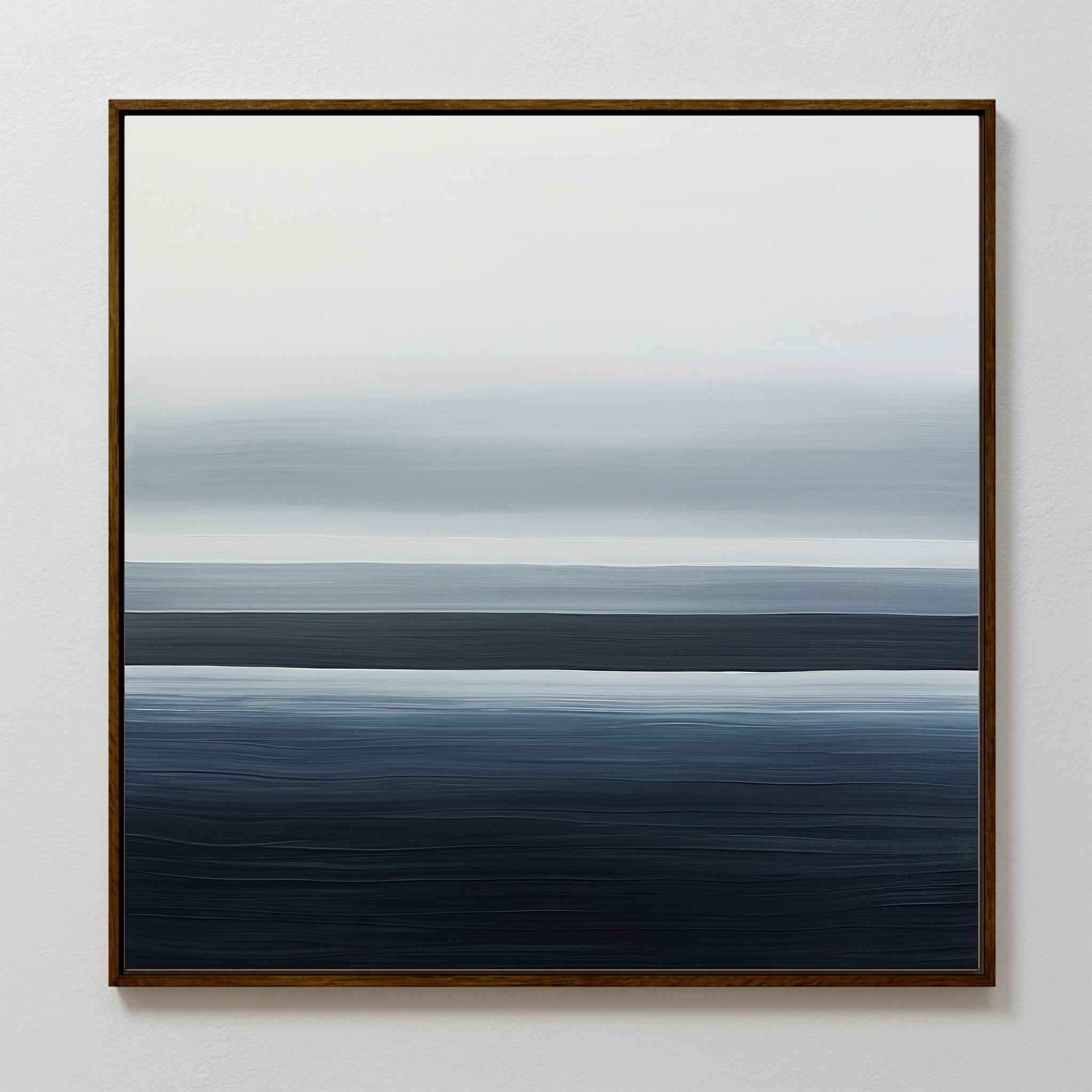Tide Whisper – blue coastal canvas wall art print by Aspire Prints