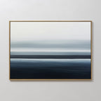 Whispering Tides – blue coastal canvas wall art print by Aspire Prints