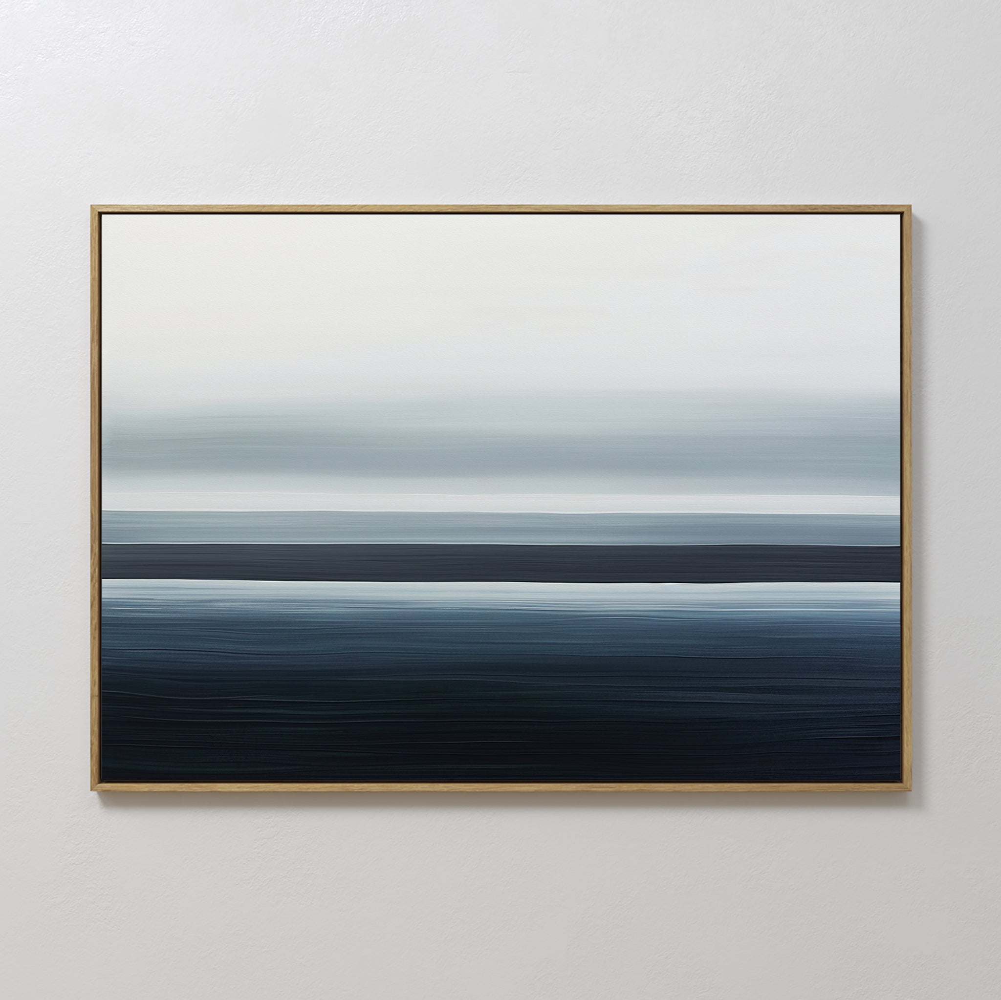 Whispering Tides – blue coastal canvas wall art print by Aspire Prints