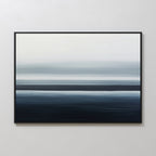 Whispering Tides – blue coastal canvas wall art print by Aspire Prints