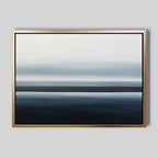 Whispering Tides – blue coastal canvas wall art print by Aspire Prints