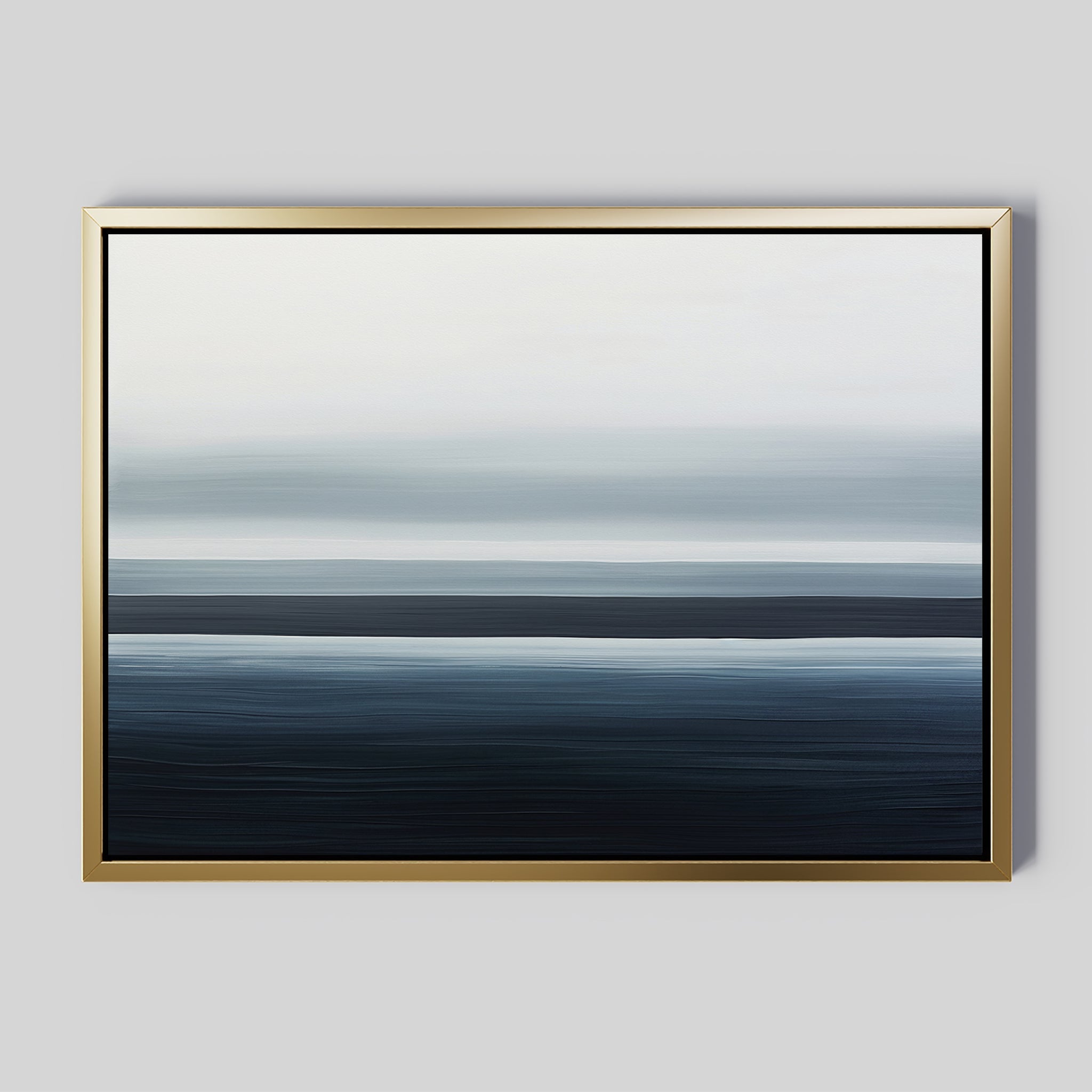 Whispering Tides – blue coastal canvas wall art print by Aspire Prints