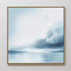 Whispers of the Tide – blue coastal canvas wall art print by Aspire Prints