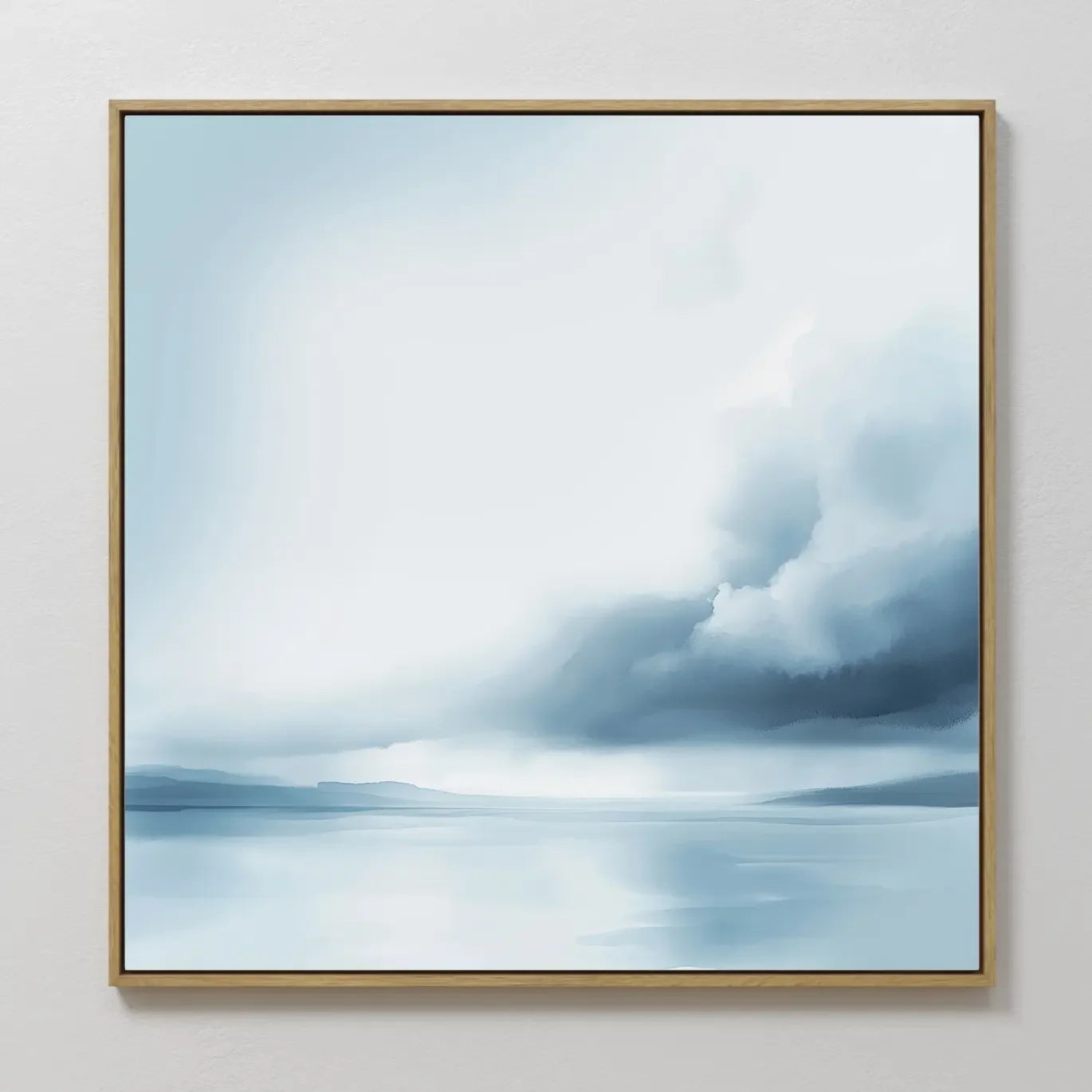 Whispers of the Tide – blue coastal canvas wall art print by Aspire Prints