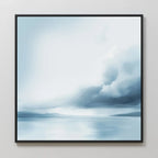 Whispers of the Tide – blue coastal canvas wall art print by Aspire Prints