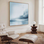 Whispers of the Tide – blue coastal canvas wall art print by Aspire Prints