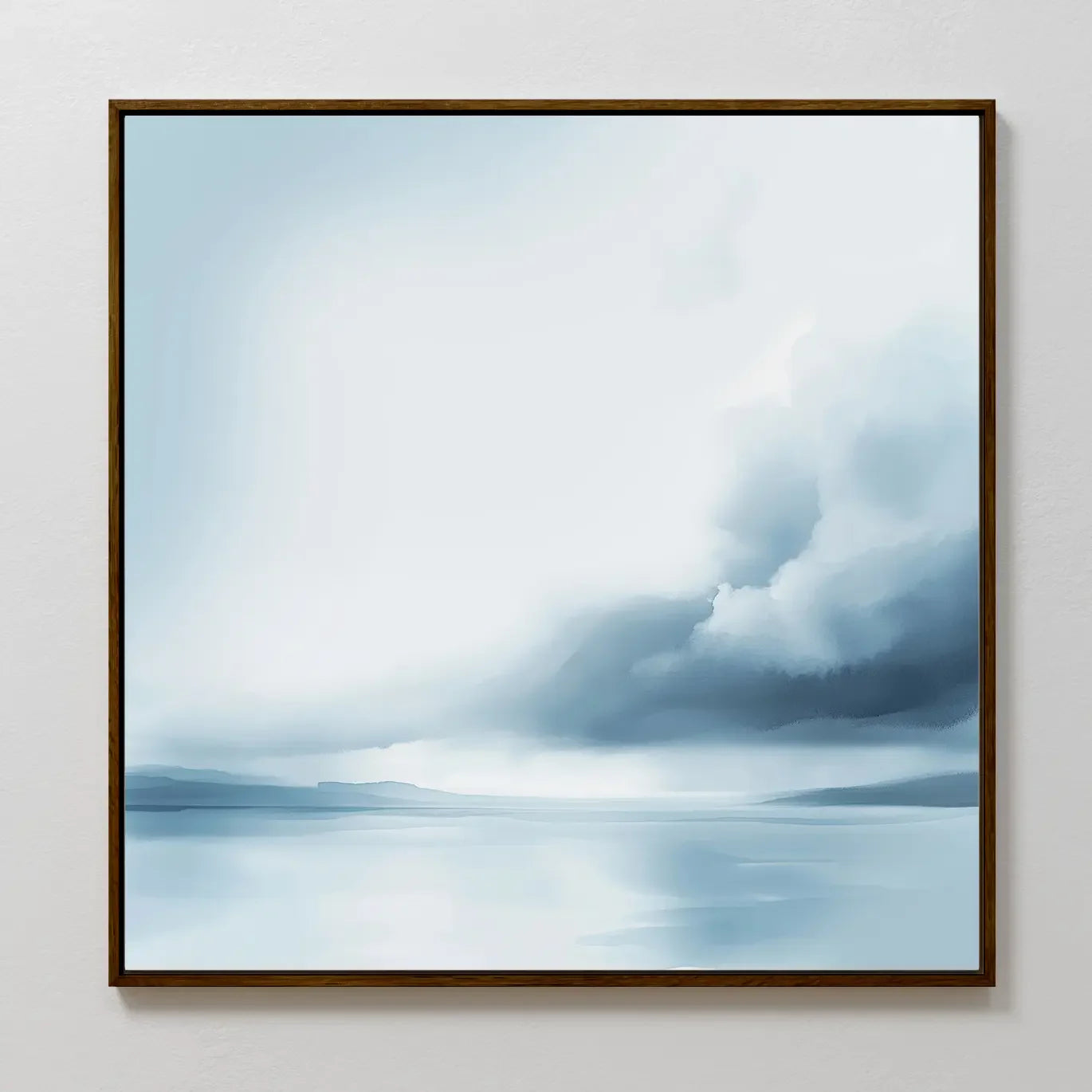 Whispers of the Tide – blue coastal canvas wall art print by Aspire Prints