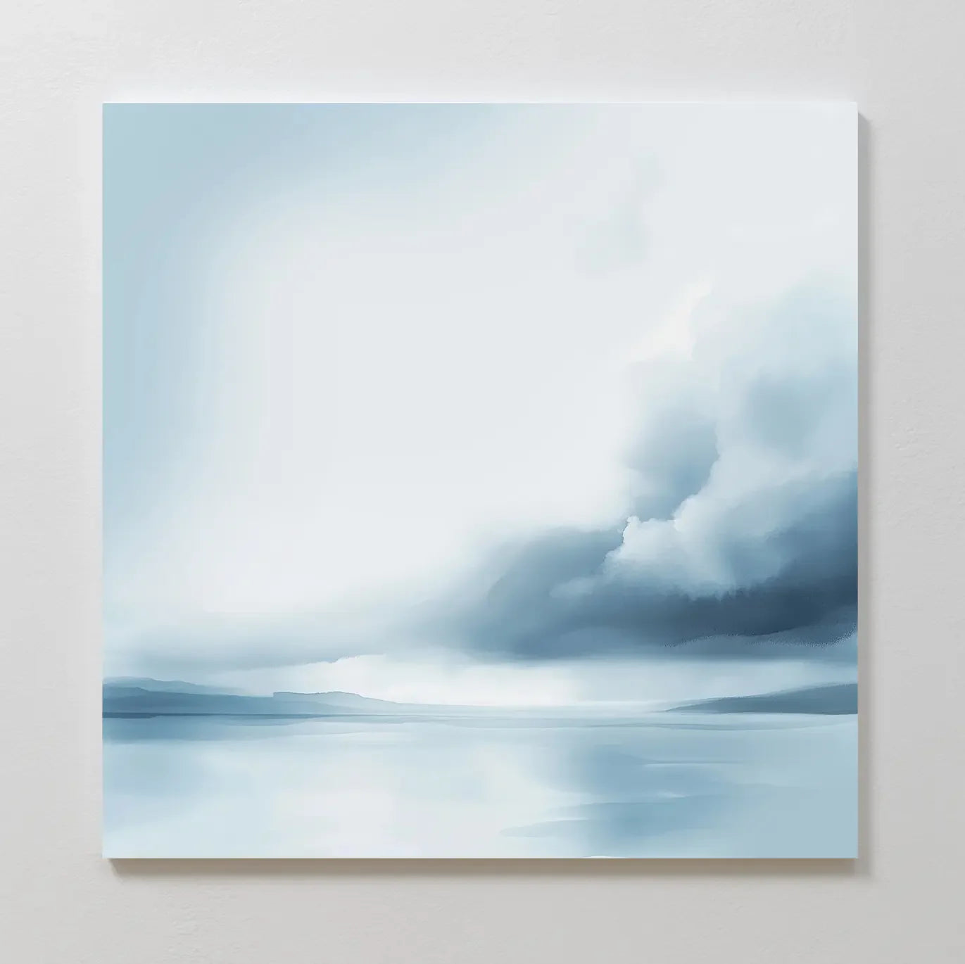 Whispers of the Tide – blue coastal canvas wall art print by Aspire Prints