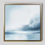 Whispers of the Tide – blue coastal canvas wall art print by Aspire Prints