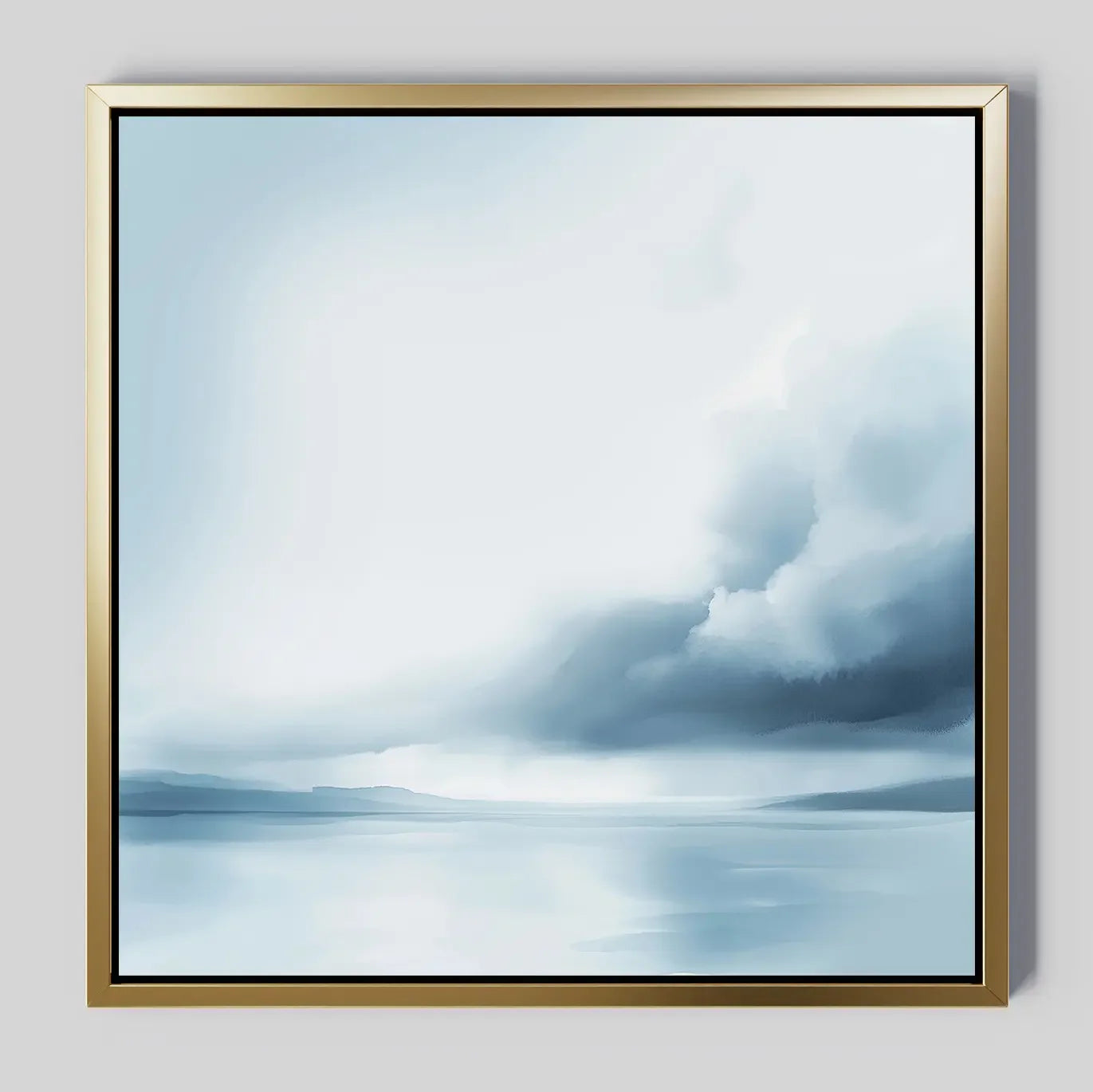 Whispers of the Tide – blue coastal canvas wall art print by Aspire Prints