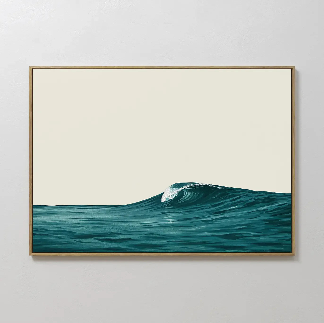Whispering Tides – blue coastal canvas wall art print by Aspire Prints