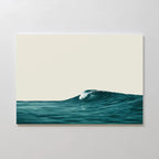 Whispering Tides – blue coastal canvas wall art print by Aspire Prints