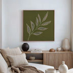 Whispers of the Olive Grove Canvas Print – green botanical canvas wall art print by Aspire Prints
