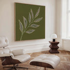 Whispers of the Olive Grove Canvas Print – green botanical canvas wall art print by Aspire Prints