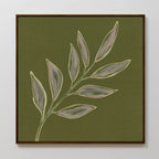 Whispers of the Olive Grove Canvas Print – green botanical canvas wall art print by Aspire Prints
