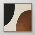 Terracotta Hush – earthy brown abstract canvas wall art print by Aspire Prints