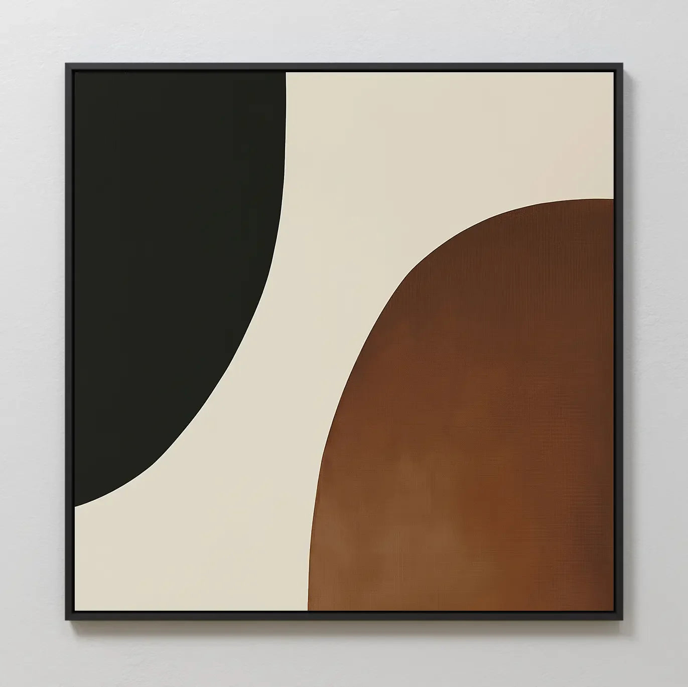 Terracotta Hush – earthy brown abstract canvas wall art print by Aspire Prints