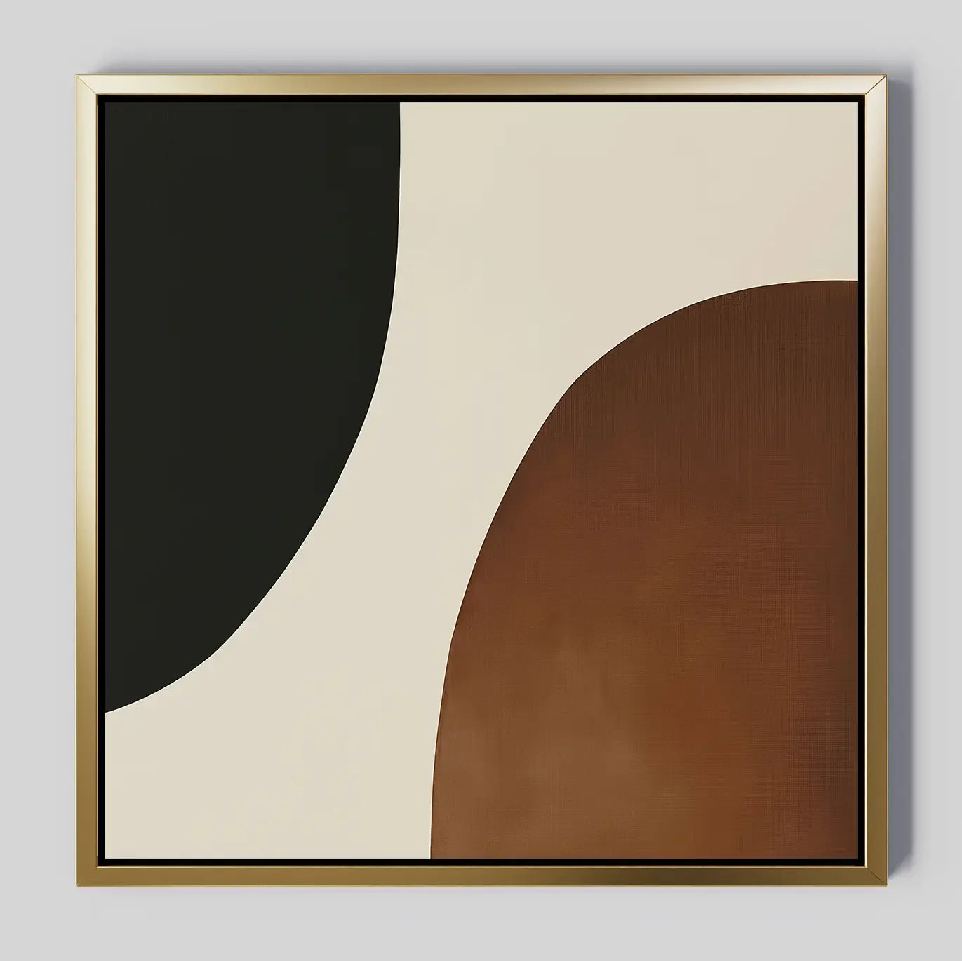 Terracotta Hush – earthy brown abstract canvas wall art print by Aspire Prints