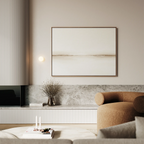Whispers of the Dunes – beige and white desert canvas wall art print by Aspire Prints