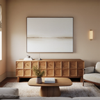 Whispers of the Dunes – beige and white desert canvas wall art print by Aspire Prints