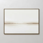 Whispers of the Dunes – beige and white desert canvas wall art print by Aspire Prints
