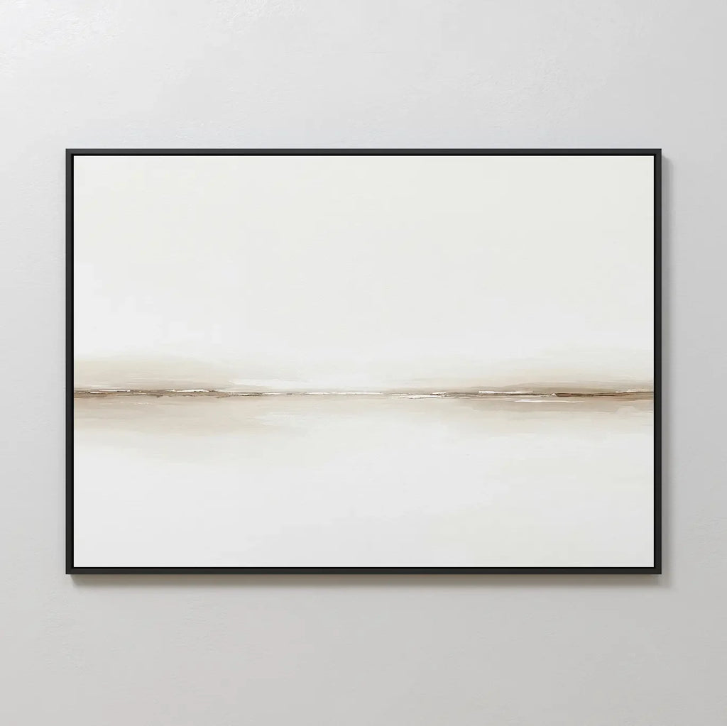 Whispers of the Dunes – beige and white desert canvas wall art print by Aspire Prints