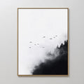Whispers Through the Pines Canvas Print – neutral-toned wildlife canvas wall art print by Aspire Prints