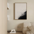 Whispers Through the Pines Canvas Print – neutral-toned wildlife canvas wall art print by Aspire Prints