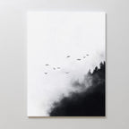 Whispers Through the Pines Canvas Print – neutral-toned wildlife canvas wall art print by Aspire Prints