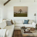 Where the Horses Wander – neutral-toned vintage canvas wall art print by Aspire Prints