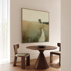 Whispering Fields at Golden Hour – green vintage canvas wall art print by Aspire Prints