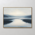 Whispering Tides – blue coastal canvas wall art print by Aspire Prints
