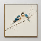 Whispers on the Willow Canvas Print – neutral-toned vintage canvas wall art print by Aspire Prints