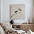 Whispers on the Willow Canvas Print – neutral-toned vintage canvas wall art print by Aspire Prints