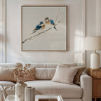Whispers on the Willow Canvas Print – neutral-toned vintage canvas wall art print by Aspire Prints