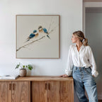 Whispers on the Willow Canvas Print – neutral-toned vintage canvas wall art print by Aspire Prints