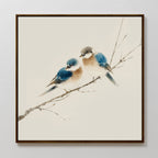 Whispers on the Willow Canvas Print – neutral-toned vintage canvas wall art print by Aspire Prints