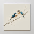 Whispers on the Willow Canvas Print – neutral-toned vintage canvas wall art print by Aspire Prints
