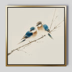 Whispers on the Willow Canvas Print – neutral-toned vintage canvas wall art print by Aspire Prints