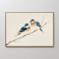 Whispers on the Bough – neutral-toned vintage canvas wall art print by Aspire Prints