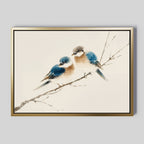 Whispers on the Bough – neutral-toned vintage canvas wall art print by Aspire Prints