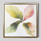 Whispers in Bloom – green botanical canvas wall art print by Aspire Prints