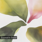 Whispers in Bloom – green botanical canvas wall art print by Aspire Prints