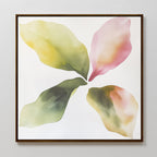 Whispers in Bloom – green botanical canvas wall art print by Aspire Prints
