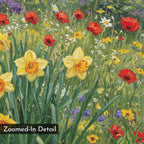 Wildflower Symphony in Bloom Canvas Print – multicolour botanical canvas wall art print by Aspire Prints
