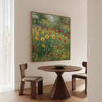 Wildflower Symphony in Bloom Canvas Print – multicolour botanical canvas wall art print by Aspire Prints